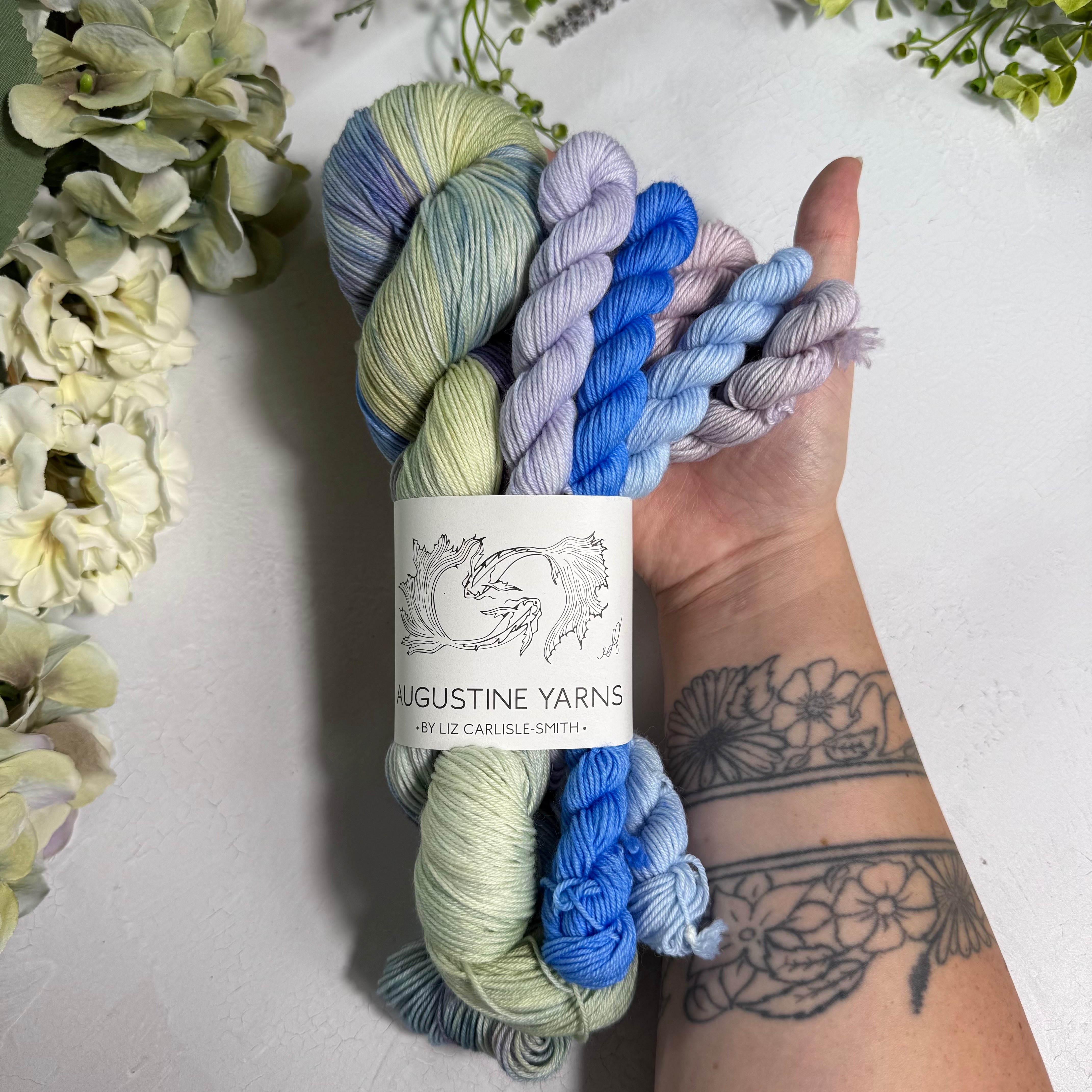 Waterlily+5 10g mini Pristine Sock Color Set 💜
