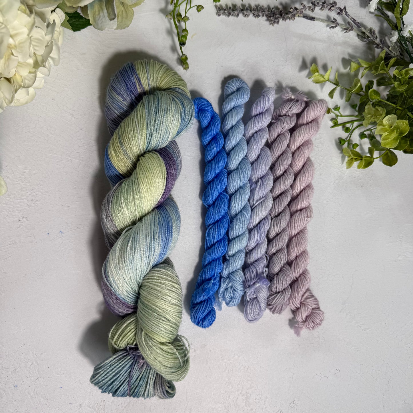Waterlily+5 10g mini Pristine Sock Color Set 💜