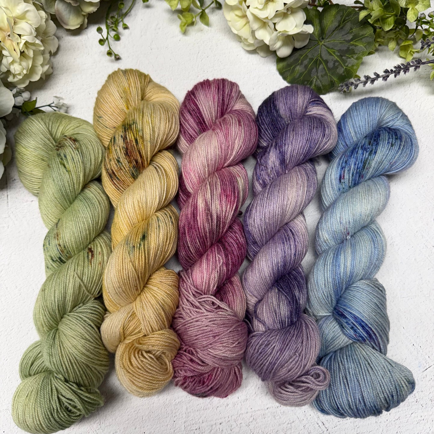 butterfly season fade~ merino cotton linen fingering 🦋
