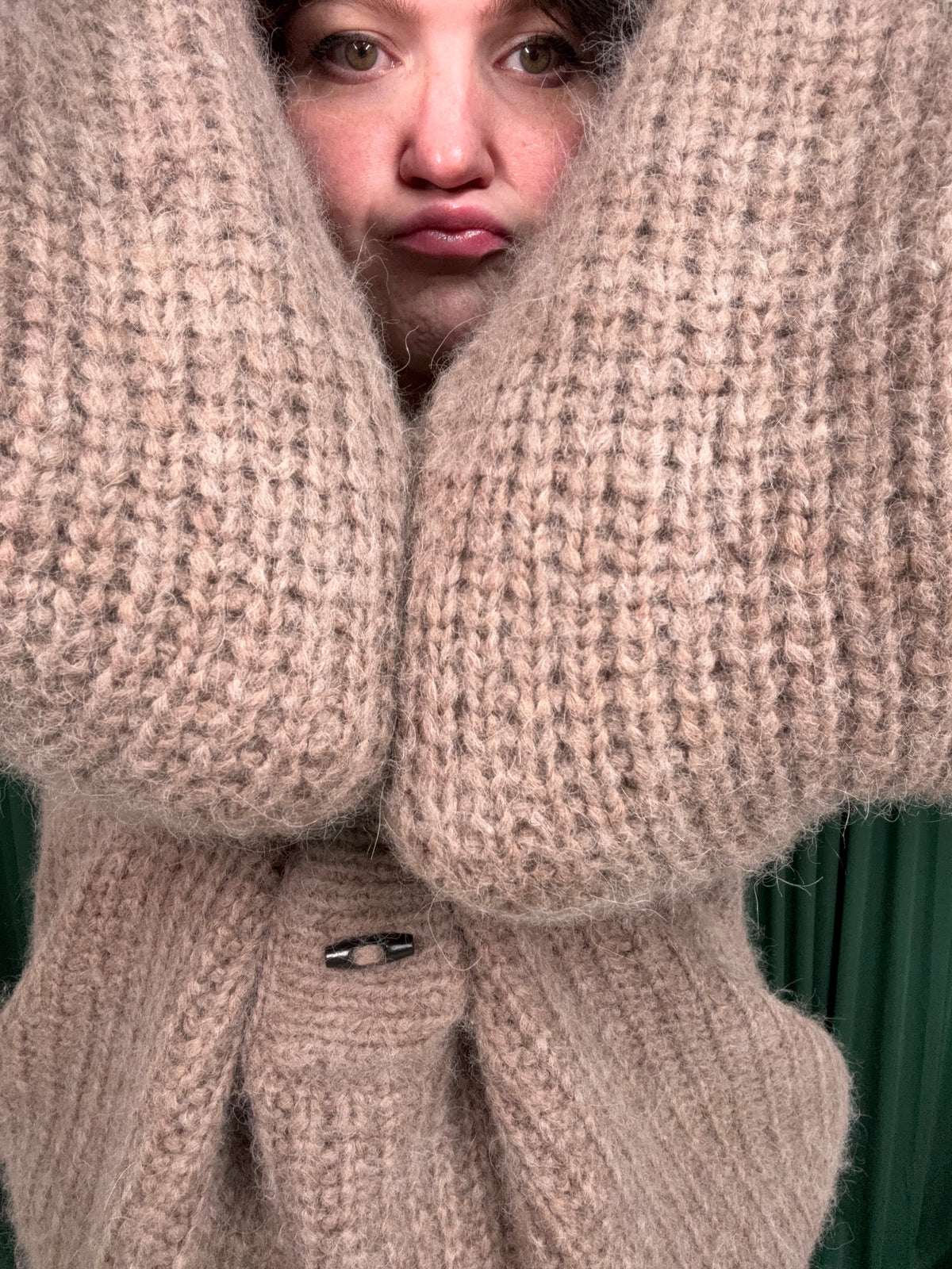 calgary bay sweater kit~ academia brown