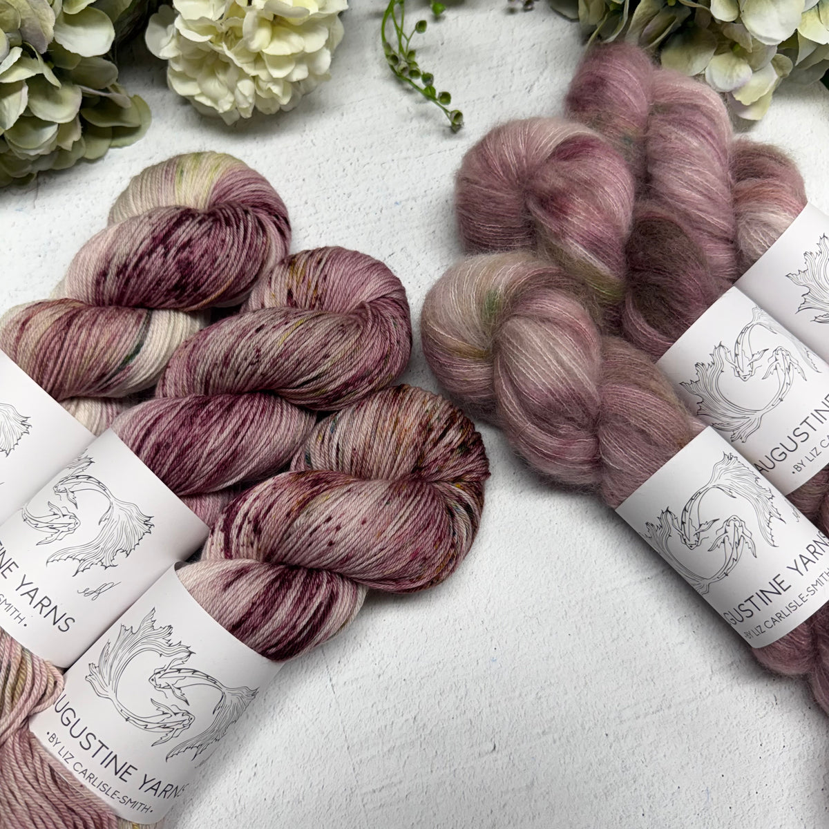 vintage pressed flowers~ signature soft sock and suri silk set