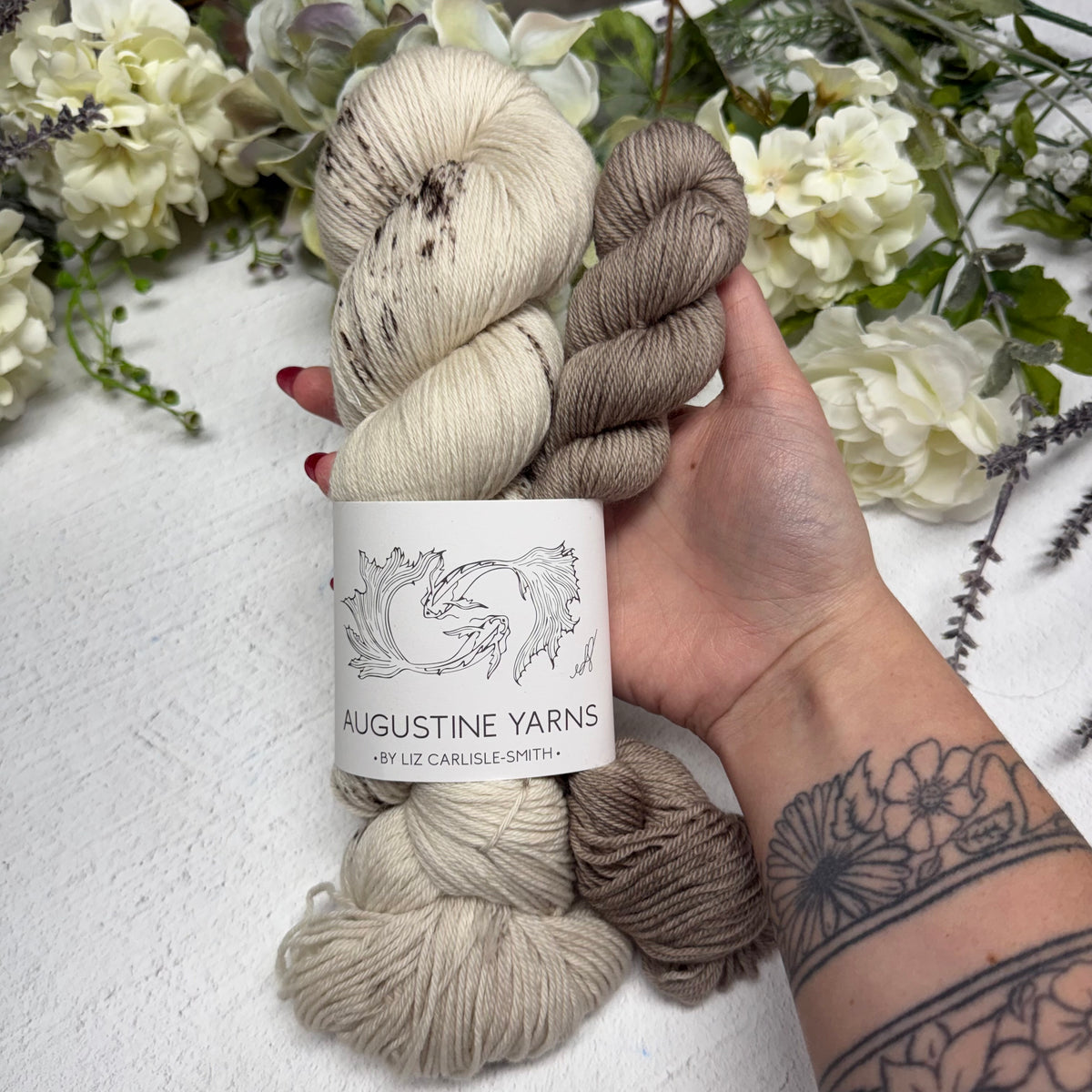 IN STOCK! speckled sandstone+ misty moonstone cashmere sock set!