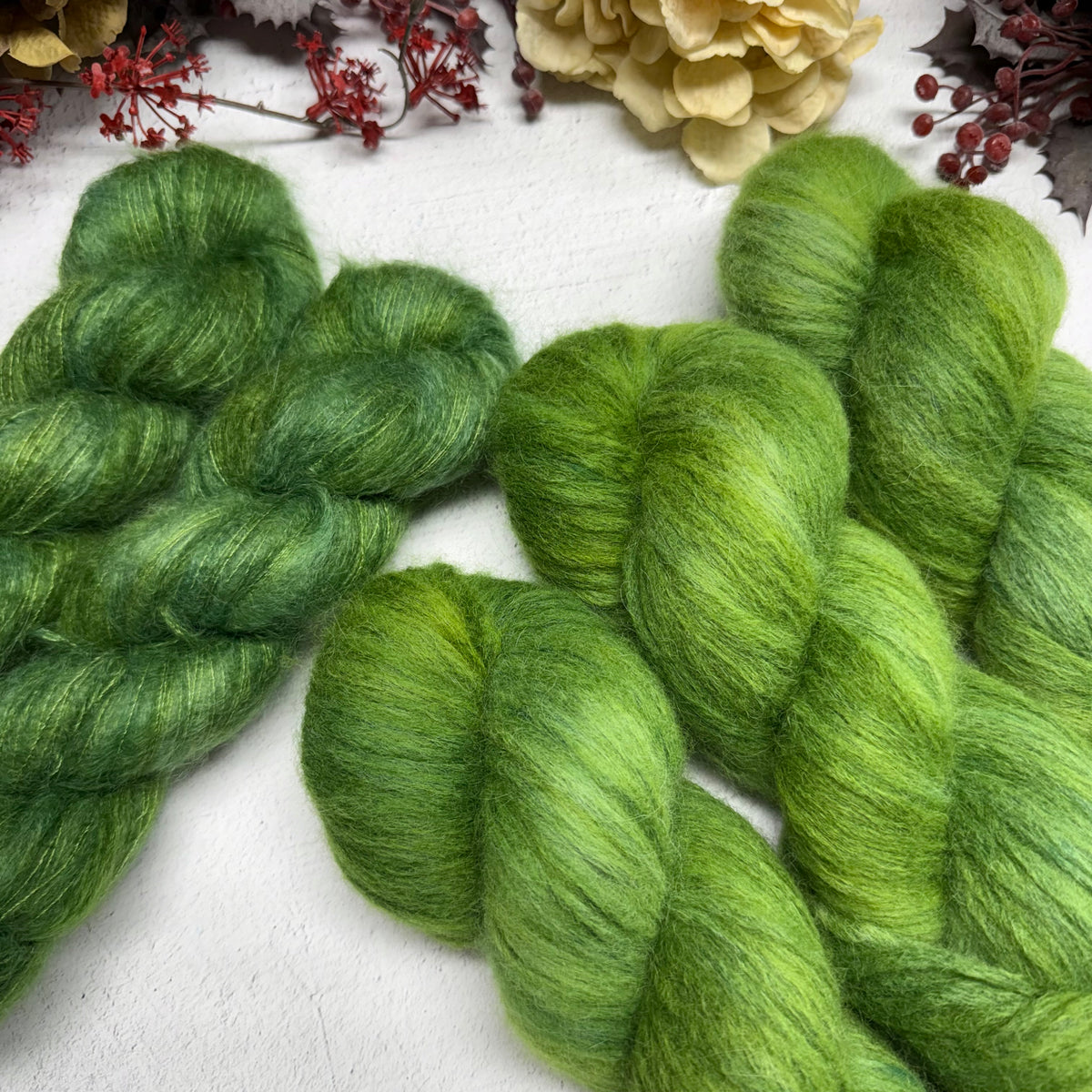early bird special! set of 4 soft cloud, set of 3 superkid mohair vetiver velvet