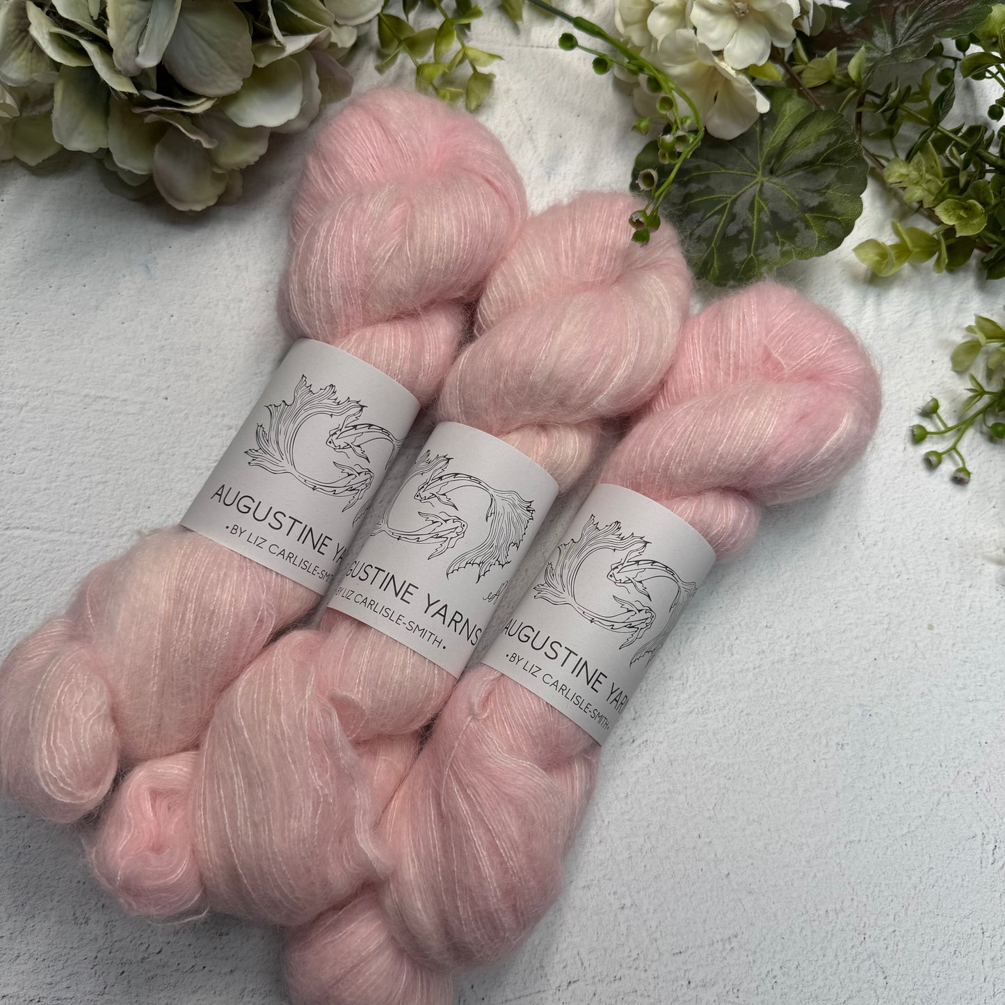 taffeta pink on suri silk set of 3 🌸