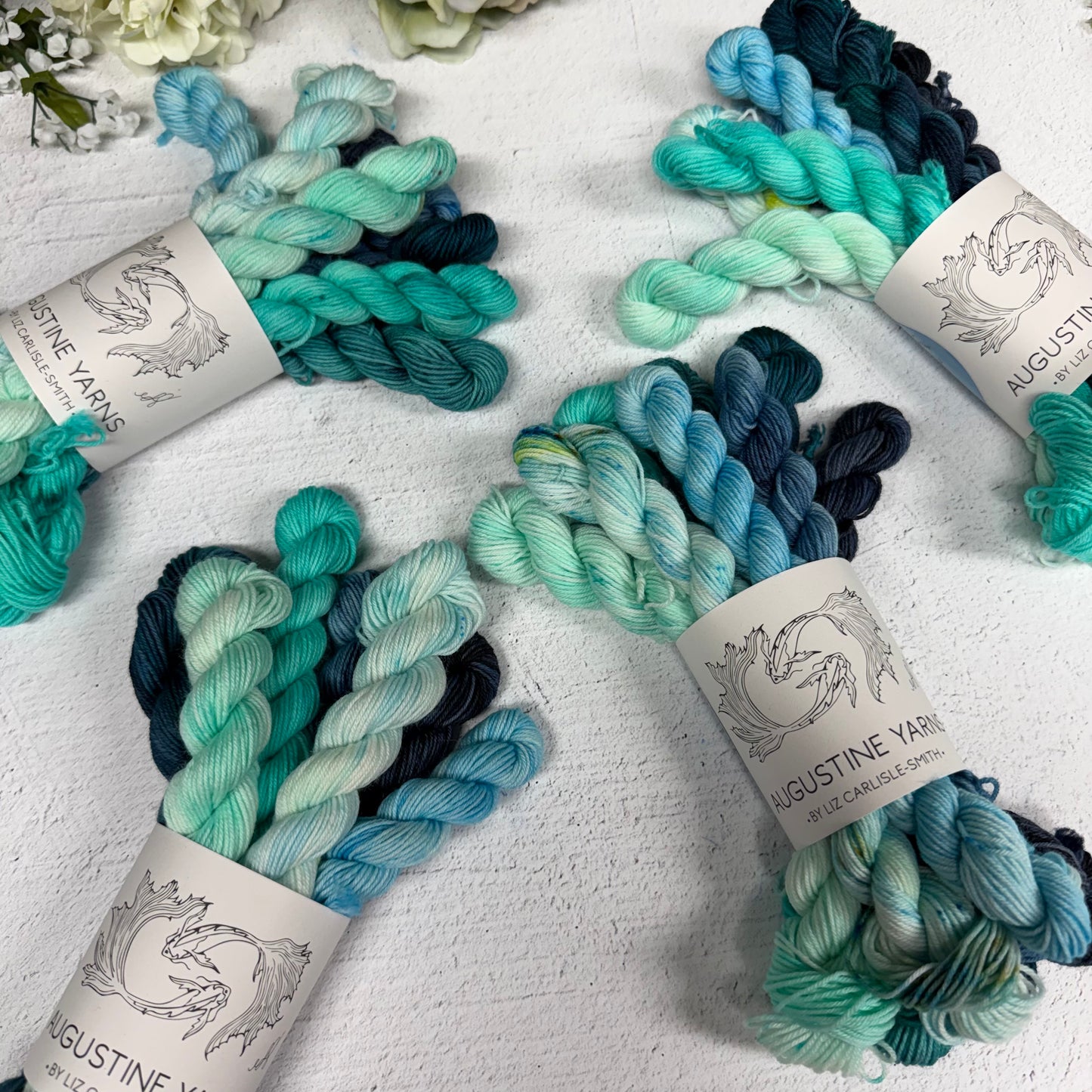winter’s night fade micro minis set~ pristine sock 🌙